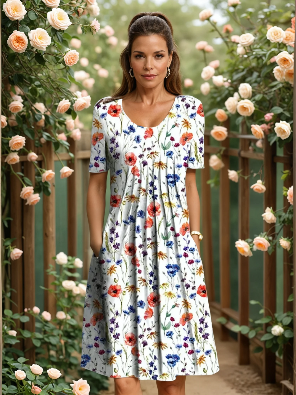Suzon | Robe Élégante à Taille Marquée