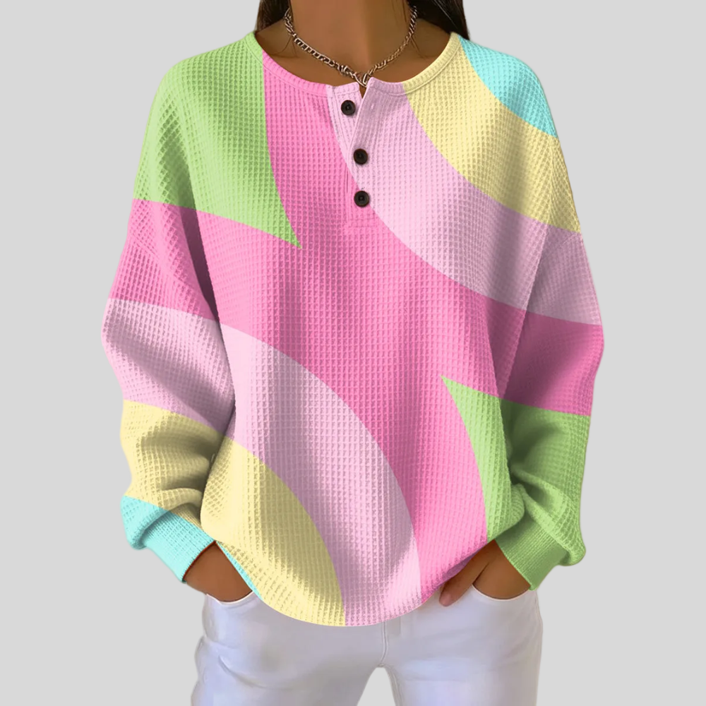 Marceline | Abstract Colorblock Sweatshirt