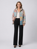 Zoé | Soft Floral Patchwork Quilted Jacket