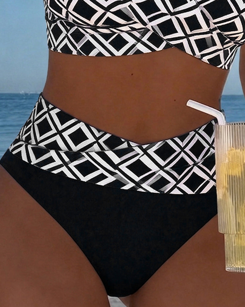 Noémie | Bikini Deux Pièces à Motif Diamant