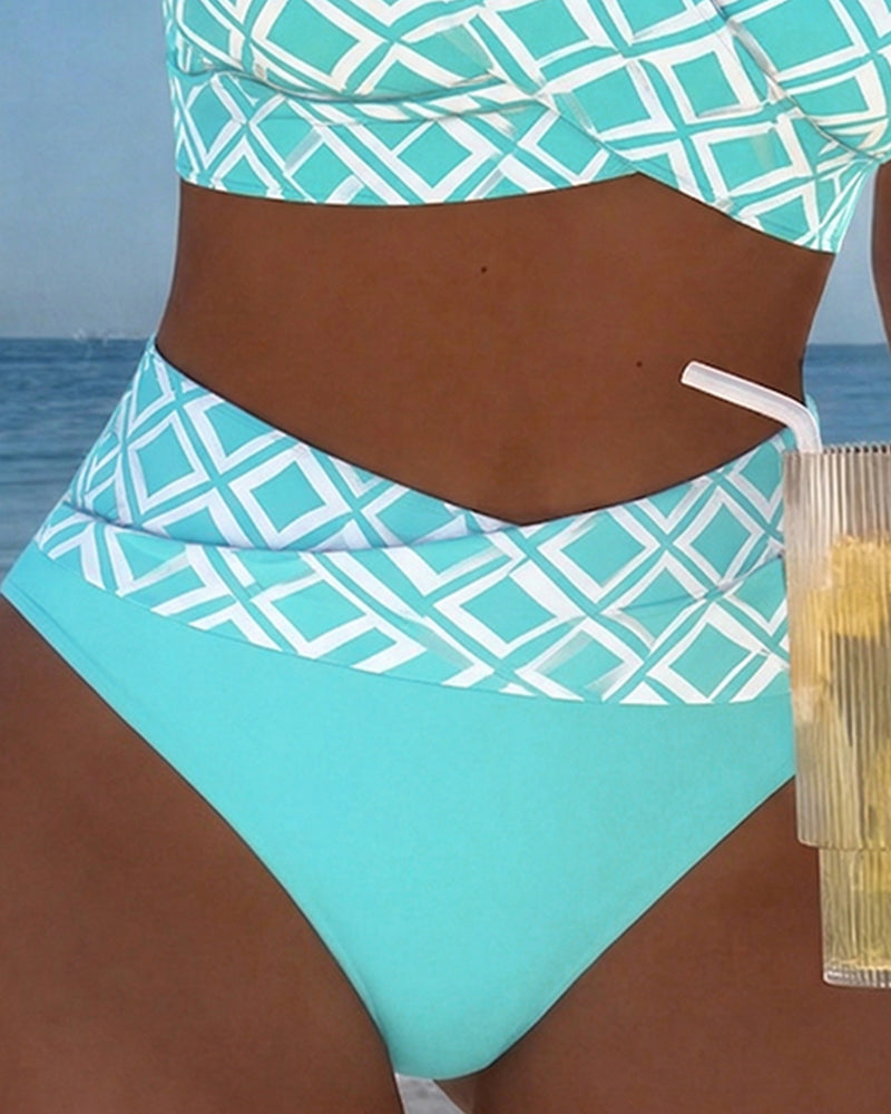 Noémie | Bikini Deux Pièces à Motif Diamant