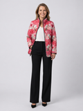 Christine | Raspberry Rose Quilted Jacket