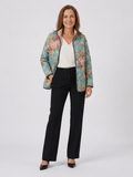 Mathilde | Celadon Floral Quilted Jacket