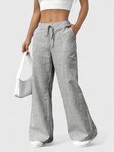 Corentine | Pantalon Large à Détails Élégants