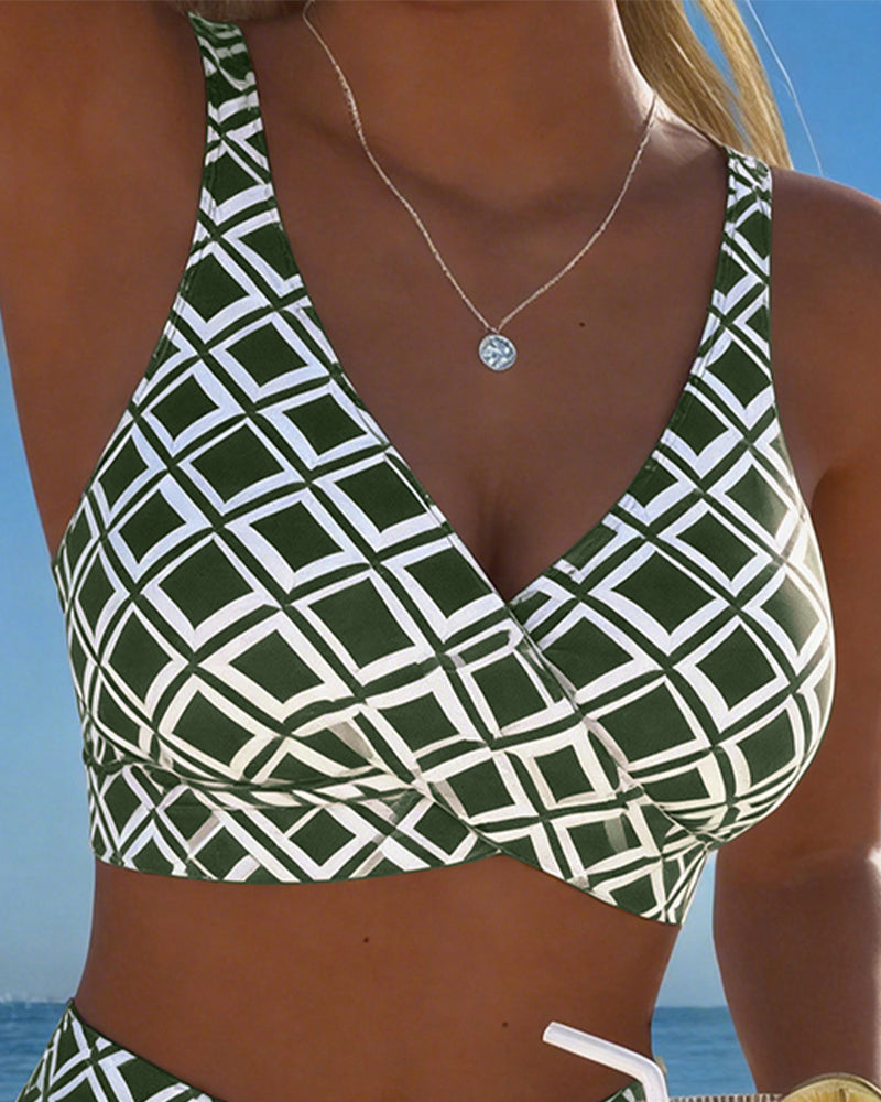 Noémie | Bikini Deux Pièces à Motif Diamant