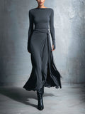 Naomie | Maxi Wrap Dress with Silky Tie