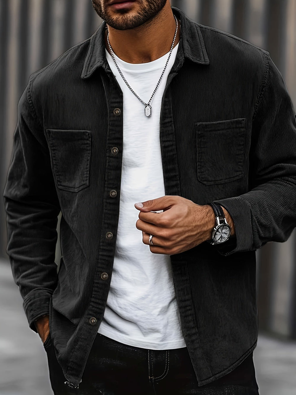 Fabrice | Overshirt Structuré Côtelé