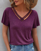 Marion | T-Shirt Uni Col V