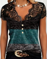 Margaux | T-Shirt Dentelle Patchwork