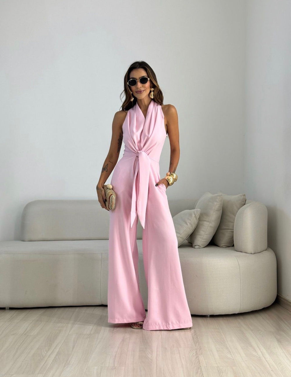 Lucienne | Jumpsuit Élégant Fluide