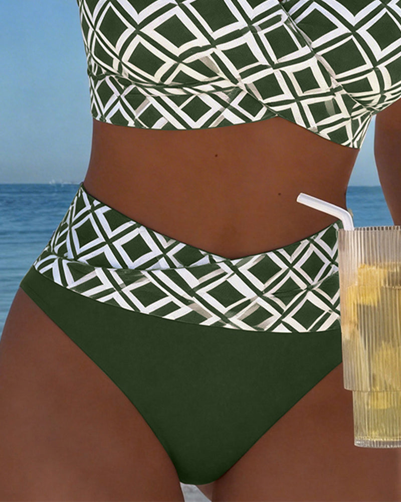 Noémie | Bikini Deux Pièces à Motif Diamant