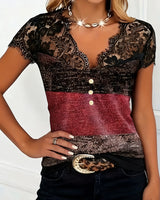 Margaux | T-Shirt Dentelle Patchwork