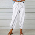 Isabelle | Pantalon Large en Toile Légère