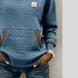 Etta | Textured Colorblock Sweatshirt
