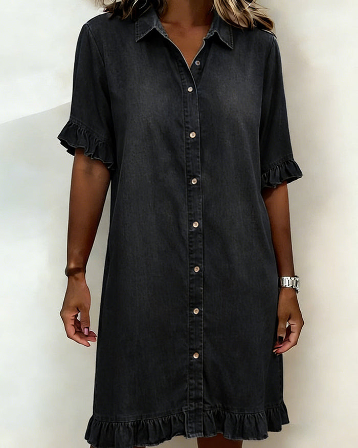 Charline | Robe en Denim Douce