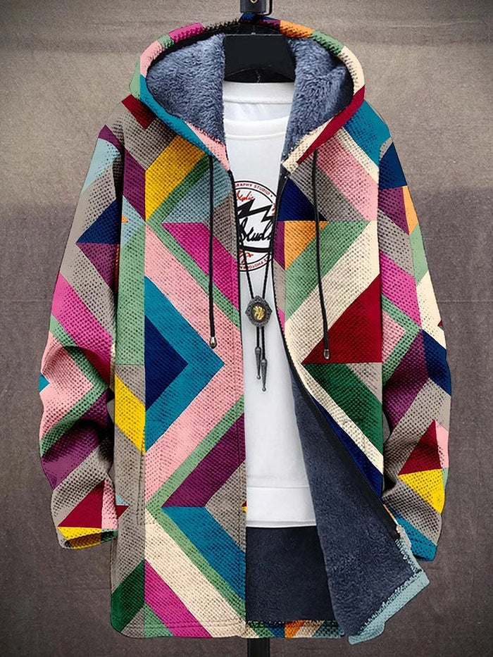 Gwenola | Cardigan Luxueux Inspiration Artistique à Fermeture Éclair