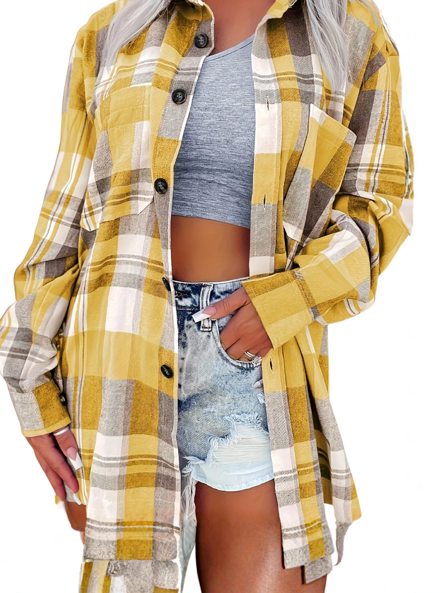 Clémence | Gingham Long-Sleeve Shirt