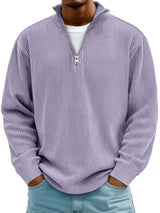 Thibault | Ribbed Zip-Neck Sweater