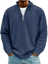 Thibault | Ribbed Zip-Neck Sweater