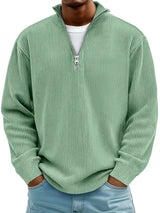 Thibault | Ribbed Zip-Neck Sweater