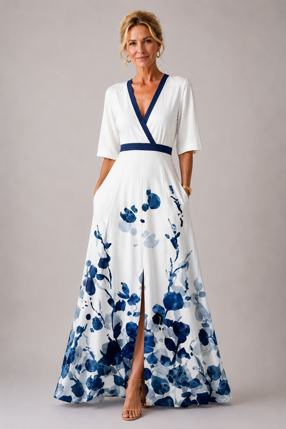 Edmée | Robe Fleurie à Manches