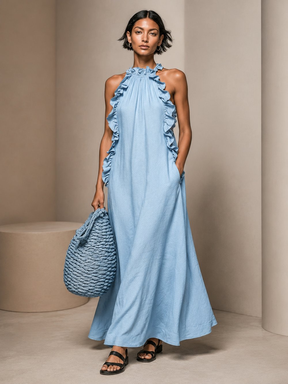 Bertille | Robe Maxi à Poches