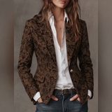 Rosalind | Fitted Cashmere Jacquard Blazer