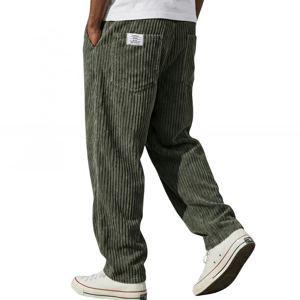 Varel | Men's Corduroy Pants with Elastic Waist