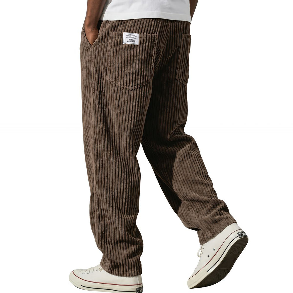 Varel | Men's Corduroy Pants with Elastic Waist