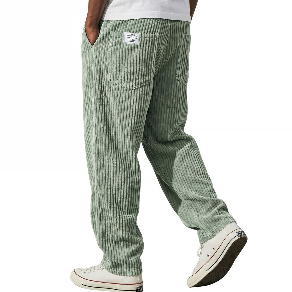 Varel | Men's Corduroy Pants with Elastic Waist