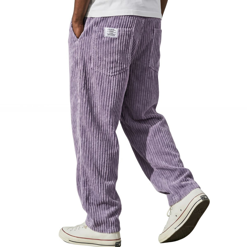 Varel | Men's Corduroy Pants with Elastic Waist