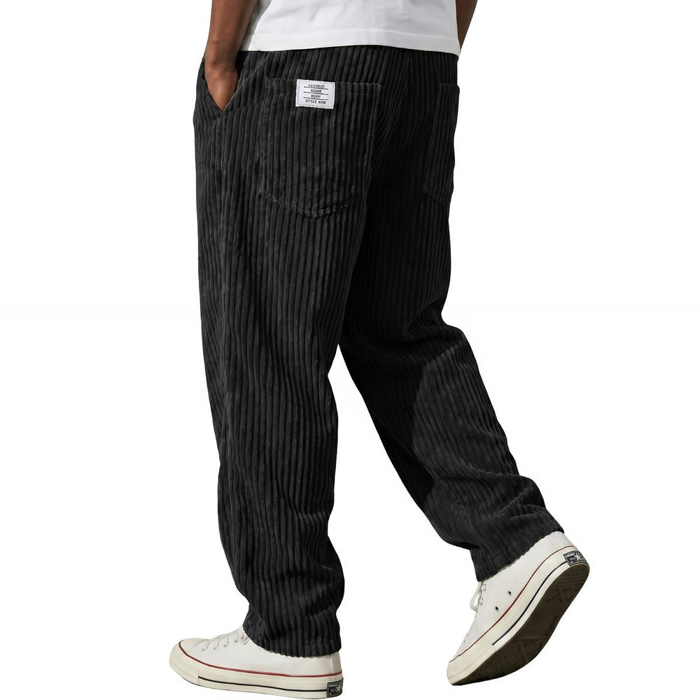 Varel | Men's Corduroy Pants with Elastic Waist