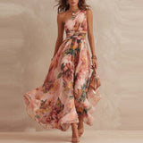 Aliette | Robe Fleurie Épaule Dénudée