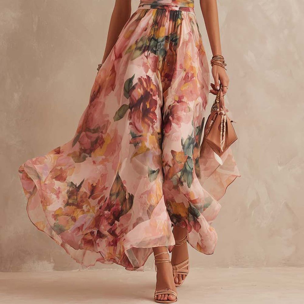 Aliette | Robe Fleurie Épaule Dénudée