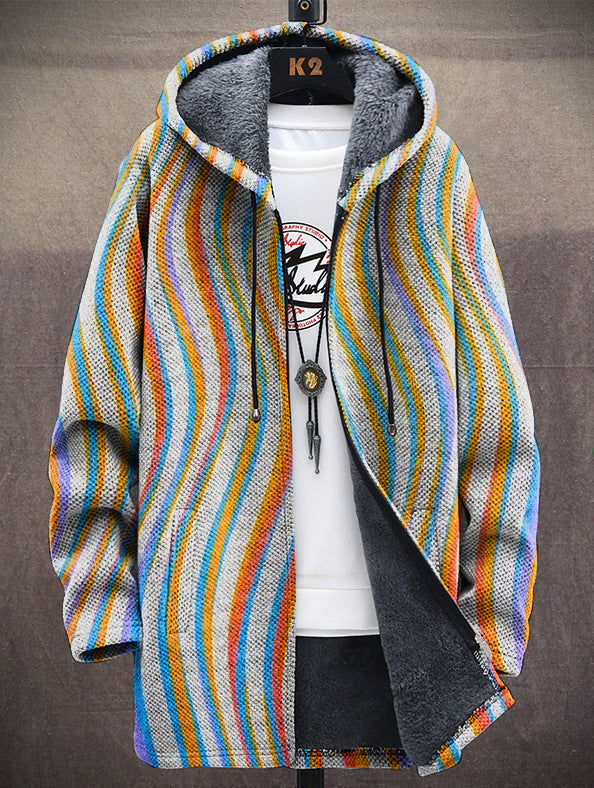 Wrenna Cosy Hooded Cardigan - Multi Print