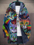 Rosalyn | Artistic Hooded Cardigan