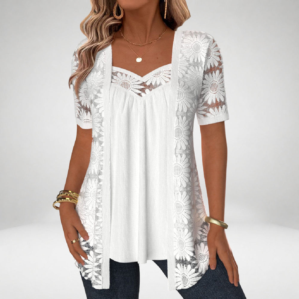 Charlotte | Blouse Romantique en Dentelle