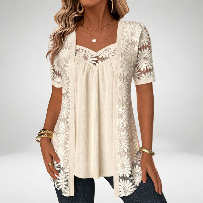 Charlotte | Blouse Romantique en Dentelle