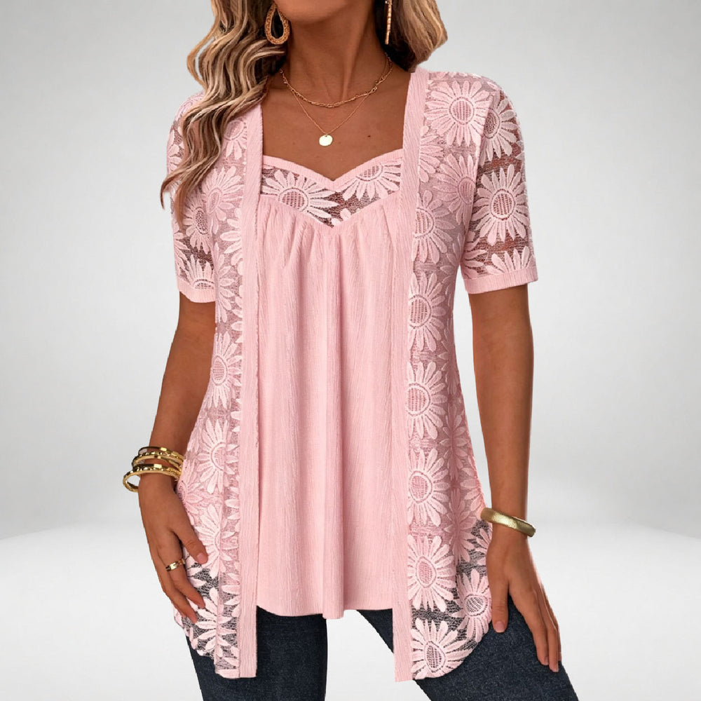 Charlotte | Blouse Romantique en Dentelle