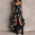 Marcelline | Robe à Fleurs Sombres du Crépuscule