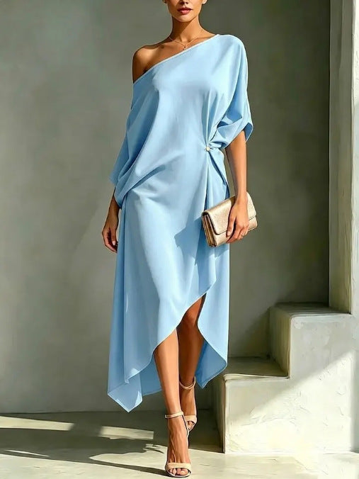 Adèle | Robe Asymétrique Élégante