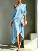 Adèle | Robe Asymétrique Élégante