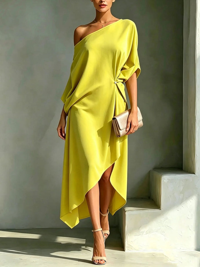 Adèle | Robe Asymétrique Élégante