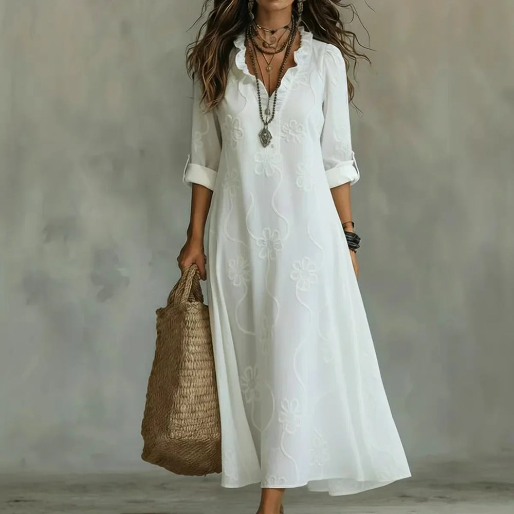 Gilberte | Robe d'Été Fleurie Fluide