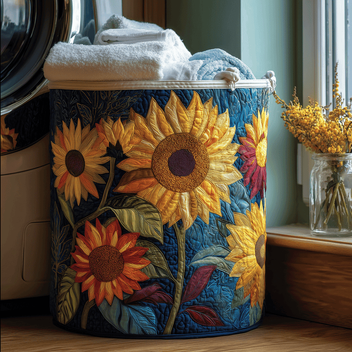 Marigold | Sunshine Floral Laundry Basket