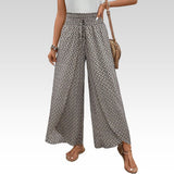 Sabine | Pantalon Large à Motif Géométrique