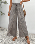 Sabine | Pantalon Large à Motif Géométrique