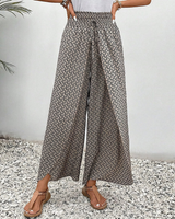 Sabine | Pantalon Large à Motif Géométrique