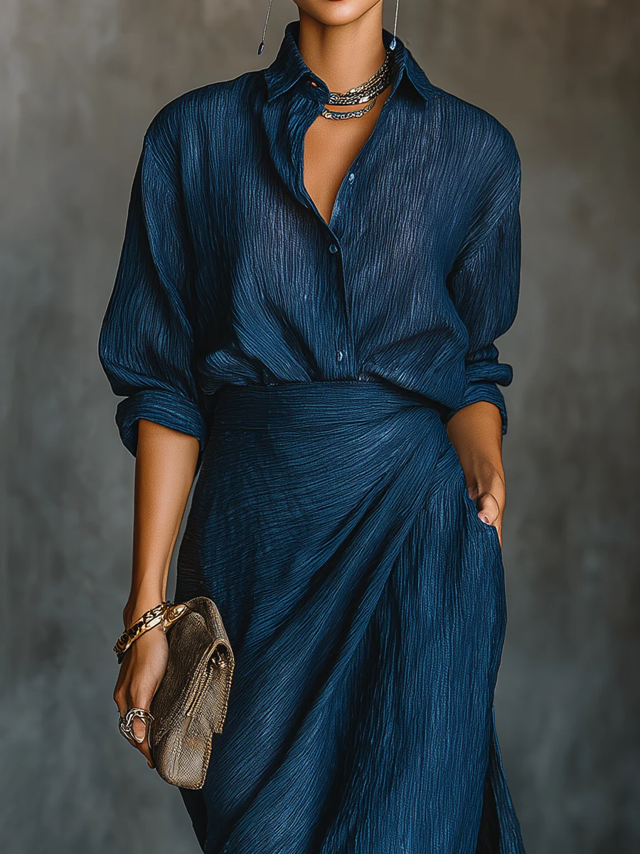 Seraphine | Elegant Blouse and Maxi Dress Set