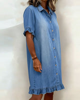 Charline | Robe en Denim Douce